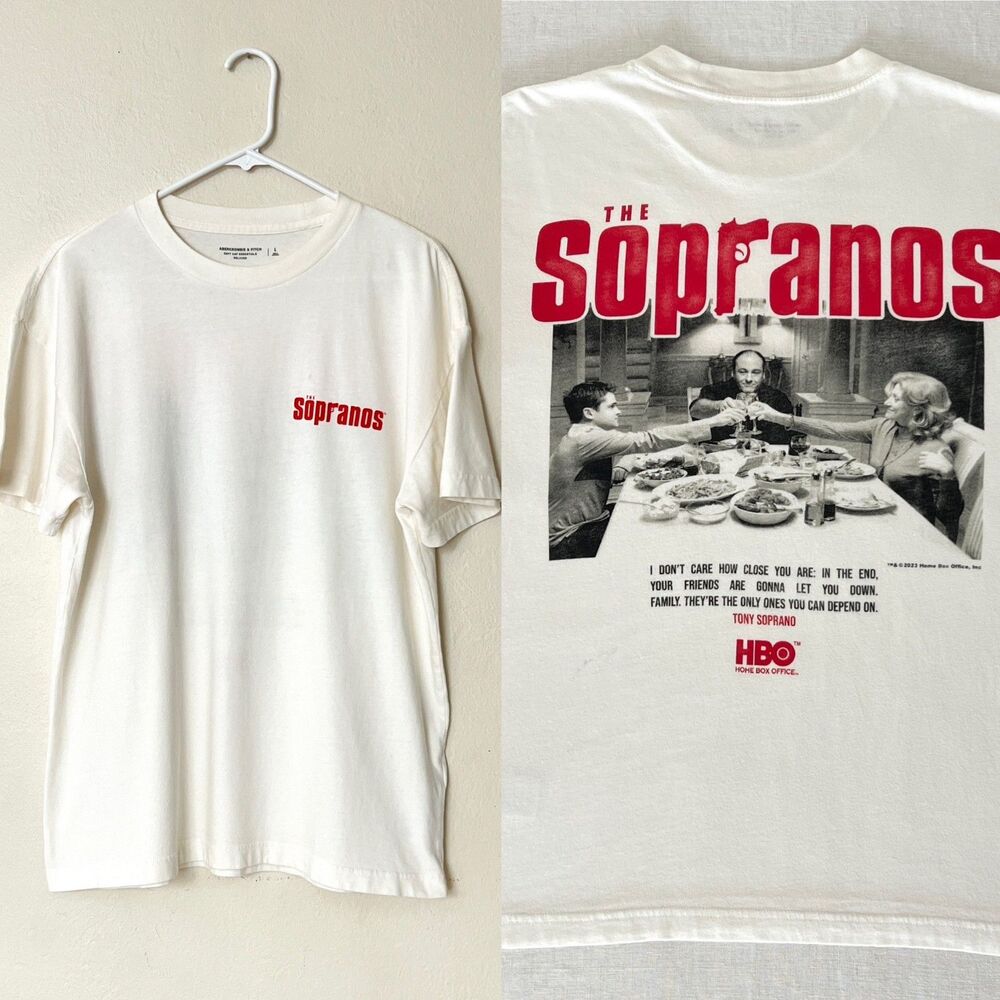 Abercrombie & Fitch 100% Cotton The Sopranos Sunday Dinner Graphic Tee Unisex L